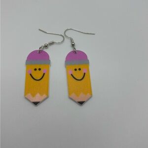 ✨5/$25✨ Smiley Pencil Earrings for Kids